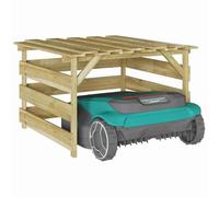 Garage pour tondeuse à gazon - vidaXL - Marron - Pin imprégné - 84x80x56 cm - Rustique - Durable - Rangement optimal