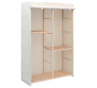 vidaXL Garde-robe à 3 niveaux 110 x 40 x 170 cm Blanc