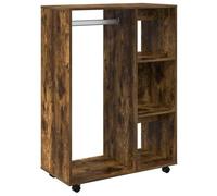 vidaXL Garde-Robe Armoire à Vêtements Meuble de Rangement Organisateur Chambre à Coucher Chêne Fumé 80x40x110 cm Bois d'Ingénierie