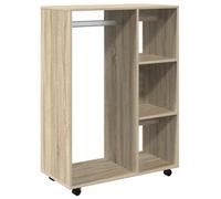 vidaXL Garde-Robe, Armoire à Vêtements, Organisateure de Vêtements, Penderie de Chambre à Coucher Maison Intérieur, Chêne Sonoma Bois d'Ingénierie