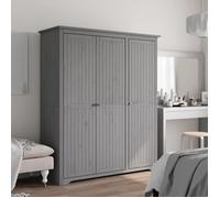 VidaXL 355064 placard et armoire de chambre à coucher 4 étagères 3 portes(s) Gris