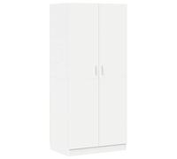 vidaXL Garde-Robe, Armoire de Rangement, Organisateur de Chambre à Coucher, Meuble de Rangement Maison Intérieur, Blanc Bois d’Ingénierie