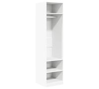 vidaXL Garde-Robe, Armoire de Rangement, Organisateur de Chambre à Coucher, Meuble de Rangement Maison Intérieur, Blanc Bois d’Ingénierie