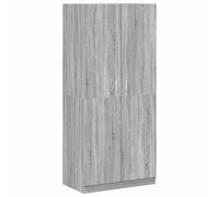 vidaXL Garde-Robe Armoire Organisateur de Maison Meuble de Rangement Chambre à Coucher Intérieur Sonoma Gris 90x52x200 cm Bois d'Ingénierie