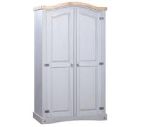 vidaXL Garde-robe avec 2 portes Gamme Corona pin mexicain Gris 282619