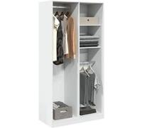 vidaXL Garde-robe Blanc Bois d'ingénierie 100x50x200 cm
