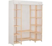 Garde-robe Blanc 135 x 40 x 170 cm Tissu - VidaXL