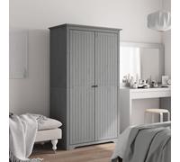 vidaXL Garde-robe BODO gris 99x53,5x173 cm bois massif de pin
