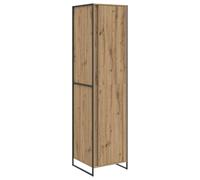 vidaXL Garde-Robe Chêne Artisan 50 x 50 x 200 cm Bois d'ingénierie, Garde-Robe Minimaliste, Meuble de Rangement Robuste, Organisateur de Placard Gain de Place, Armoire Moderne