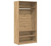 vidaXL Garde-robe chêne artisanal 100x50x200 cm bois d'ingénierie Marron