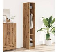 vidaXL Garde-robe chêne artisanal 30x50x200 cm bois d'ingénierie, armoire de rangement, organisateur de garde-robe, armoire,