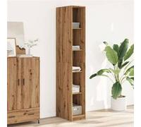 vidaXL Garde-Robe chêne Artisanal 30x50x200 cm Bois d'ingénierie, Armoire de Rangement, Organisateur de Garde-Robe, Armoire, Placard