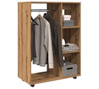 vidaXL Garde-Robe chêne Artisanal 80x40x110 cm Bois d'ingénierie, Armoire de Rangement, Organisateur de Garde-Robe, Organisateur de Placard, Placard