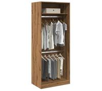 vidaXL Armoire garde-robe chêne artisanal 80x50x200 cm bois d'ingénierie Marron