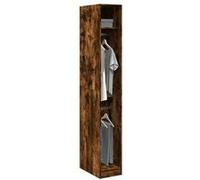vidaXL Garde-robe 3307778 chêne fumé bois d'ingénierie 30x50x200 cm Marron G