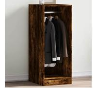 vidaXL Garde-robe chêne fumé 48x41x102 cm bois d'ingénierie, armoire de rangement, organisateur de garde-robe, armoire, 840818