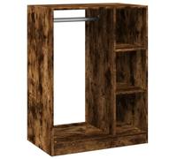vidaXL Garde-Robe chêne fumé 77x48x102 cm Bois d'ingénierie, Armoire de Rangement, Organisateur de Garde-Robe, Armoire, Placard, Garde-Robe de Chambre