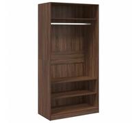 vidaXL Garde-robe bois d'ingénierie 100x50x200 cm chêne marron