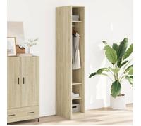 vidaXL Garde-Robe chêne Sonoma 30x50x200 cm Bois d'ingénierie, Armoire de Rangement, Organisateur de Garde-Robe, Armoire, Placard