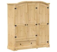 VidaXL Garde-Robe Corona 151,5x52x170 cm en Bois de Pin Massif - Placard de Chambre, Organisateur de Rangement