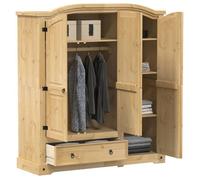 VidaXL Garde-Robe Corona 151,5x52x170 cm en Bois de Pin Massif - Placard de Chambre, Organisateur de Rangement