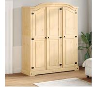 vidaXL Garde-Robe Corona 151,5x52x186 cm en Bois de Pin Massif - Armoire de Rangement pour Chambre