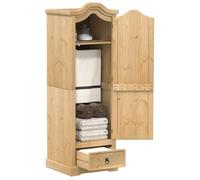 vidaXL Garde-robe Corona 55x52x170 cm bois de pin massif Marron