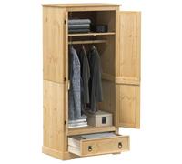 Garde robe Corona 76x50x170 cm bois de pin massif