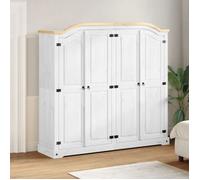 VidaXL 4012163 placard et armoire de chambre à coucher 5 étagères 4 portes(s) Blanc