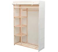 vidaXL Garde-robe en tissu et bois de pin 110 x 40 x 170 cm