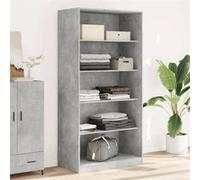 Garde robe Gris béton 100x50x200 cm Aggloméré
