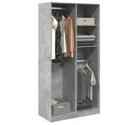 vidaXL Garde-robe Gris béton 100x50x200 cm Aggloméré