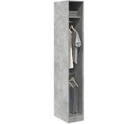 vidaXL Garde-robe Gris béton 30x50x200 cm Bois d'ingénierie