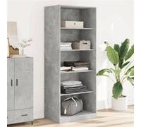 vidaXL Garde-robe 3307723 Bois d'ingénierie 80x50x200 cm Gris béton