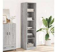 vidaXL Garde-robe gris sonoma 50x50x200 cm bois d'ingénierie, armoire de rangement, organisateur de garde-robe, armoire, 3307716 Gris G