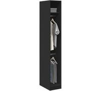 vidaXL Garde-robe 3307775 – Armoire de rangement 30×50×200 cm bois d'ingénierie noir