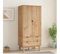vidaXL Garde-robe OTTA en bois massif de pin 76,5x53x172 cm Multicolore
