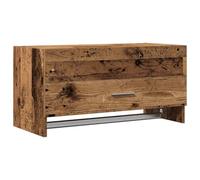 vidaXL Armoire de rangement Vieux bois 70x32,5x35 cm Bois d'ingénierie