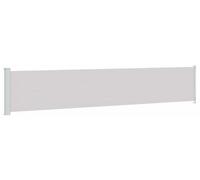 vidaXL Marquise latérale extensible 117x600 cm – Rétractable, Résistance aux UV – Gris