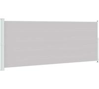 vidaXL Marquise latérale extensible – écran d'intimité, résistance aux UV – 200x500 cm Gris