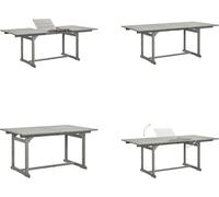vidaXL Garten Esstisch (150 200)x100x75 cm Massivholz Akazie - Gartentisch - Gartentische - Outdoor-Tisch - Outdoor-Tische