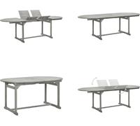vidaXL Garten Esstisch (160 240)x100x75 cm Massivholz Akazie - Gartentisch - Gartentische - Outdoor-Tisch - Outdoor-Tische
