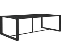 vidaXL Garten-Esstisch Anthrazit 120x60x66 cm Aluminium