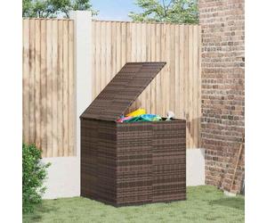 vidaXL Garten-Kissenbox PE Rattan 100x97.5x104 cm Braun