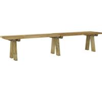 vidaXL Gartenbank 220 cm Massivholz Kiefer Imprägniert