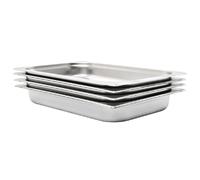 VIDAXL Gastronorm 4 pcs GN 1/1 65 mm