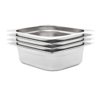 VIDAXL Gastronorm 4 pcs GN 1/2 100 mm