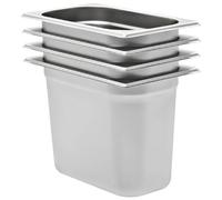 VIDAXL Gastronorm 4 pcs GN 1/4 200 mm