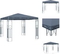 vidaXL Gazebo 300 x 300 cm Anthracite - Chapiteaux et tentes de réception