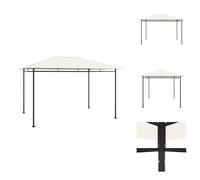 vidaXL Gazebo 384x281x270 cm Crème 180 g/m² - Chapiteaux et tentes de réception